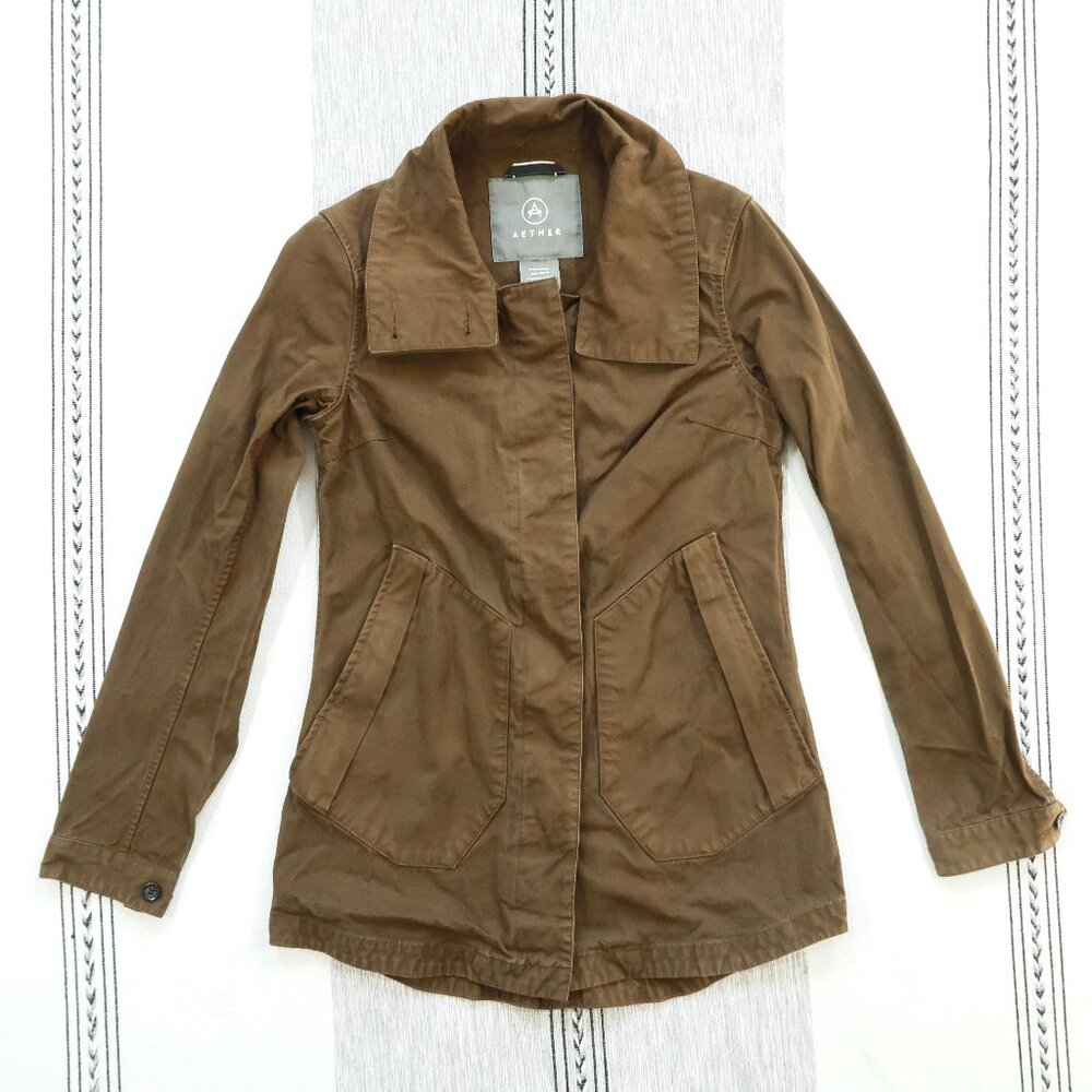 Aether Army Green Cotton Women’s Utility Jacket